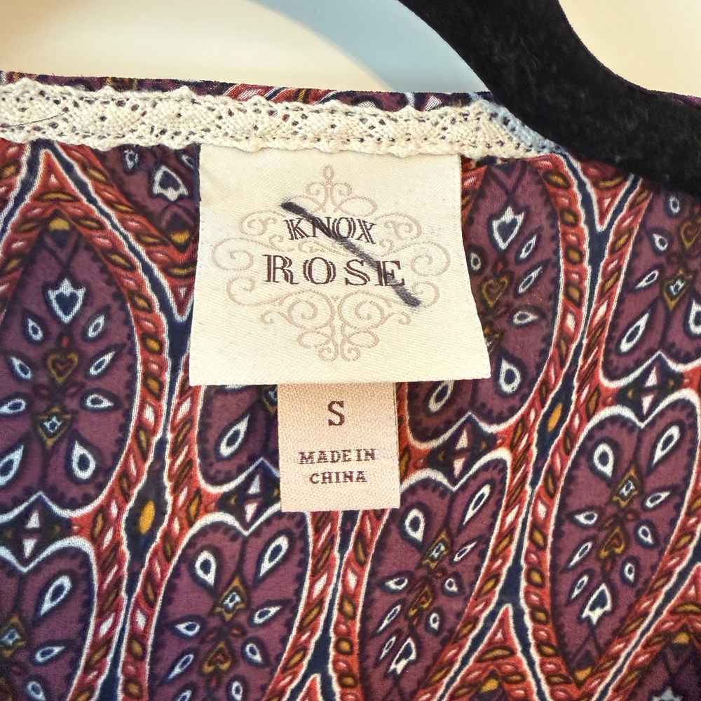 Knox Rose Multicolor Boho Blouse - Picture 5 of 6